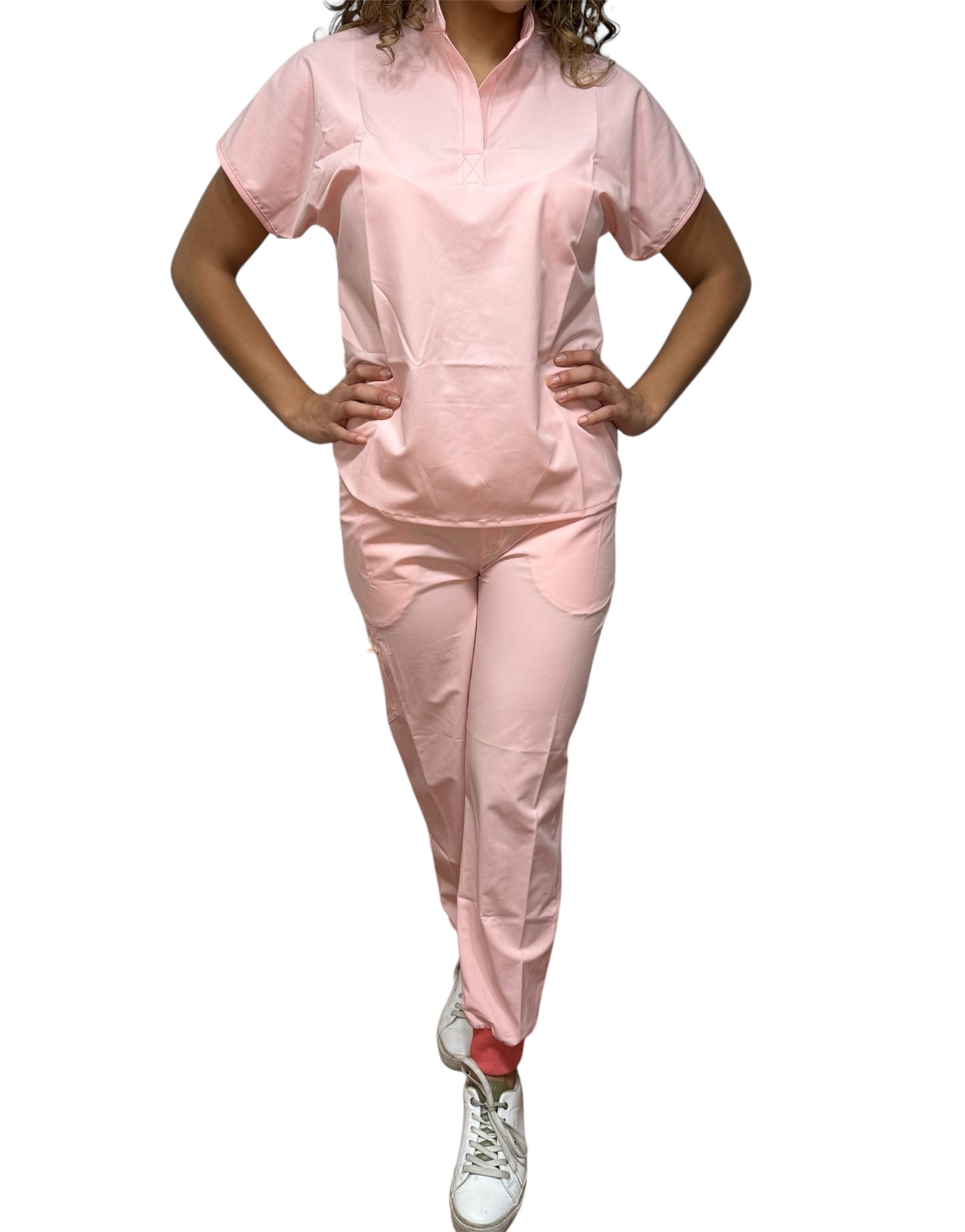 PIJAMA QUIRÚRGICA | LUXMED ANTIFLUIDOS ROSA PASTEL